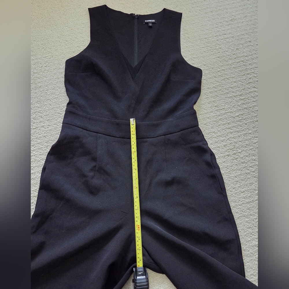 Elegant Black Sleeveless Jumpsuit Express - Picture 8 of 10